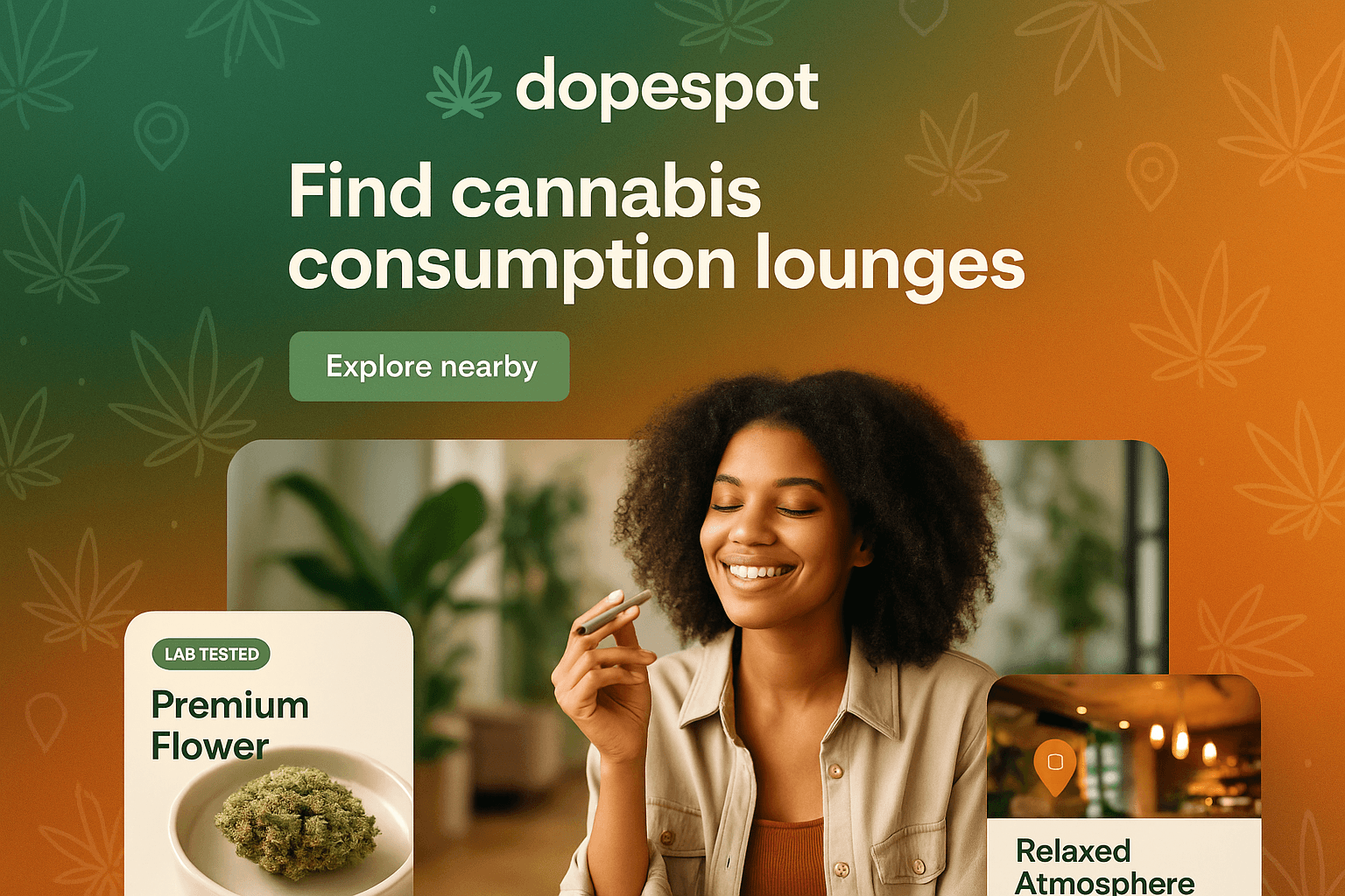 dopespot.com website mockup